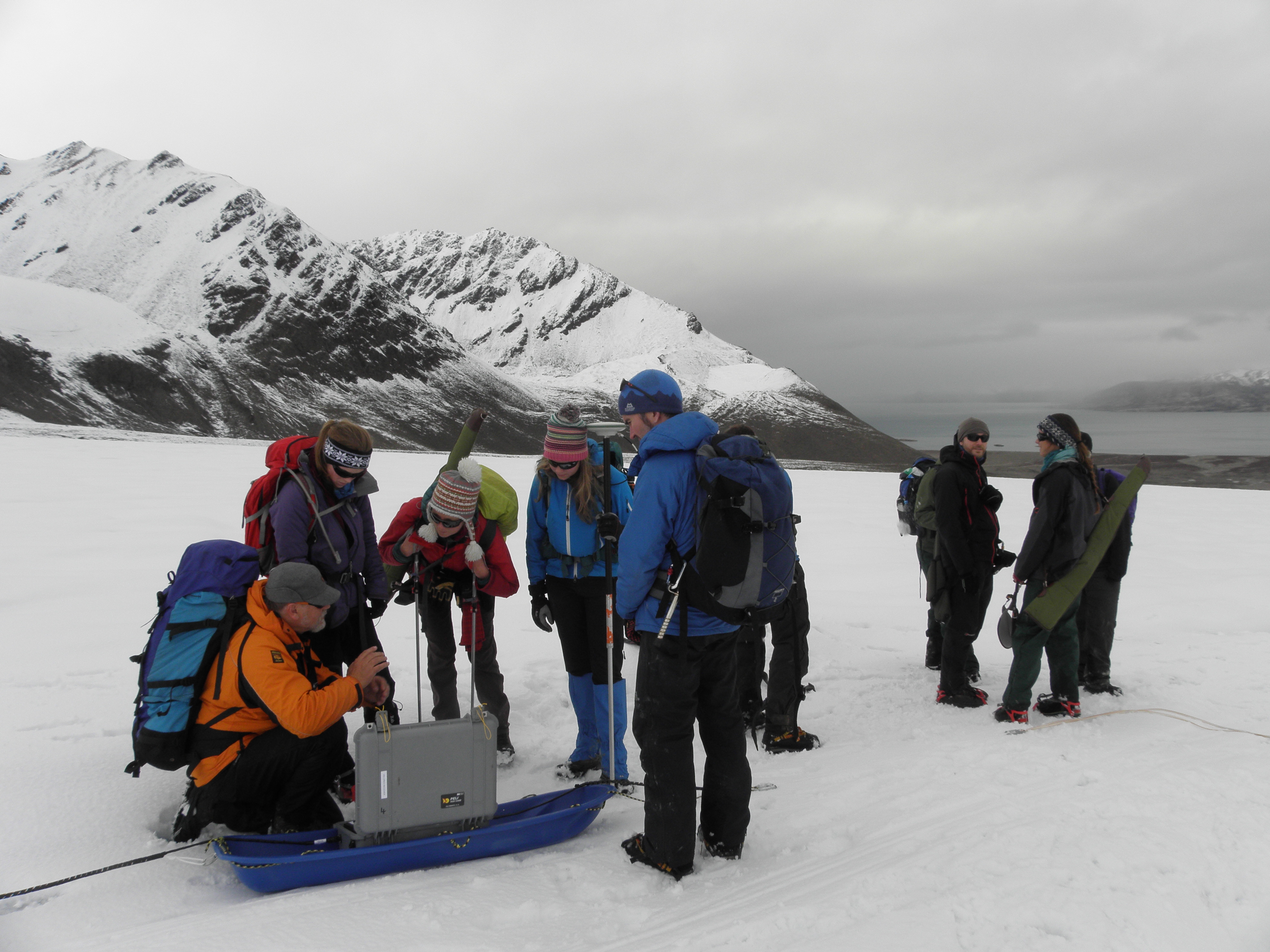 BritishAntarcticSurvey Students at Ny Alesund